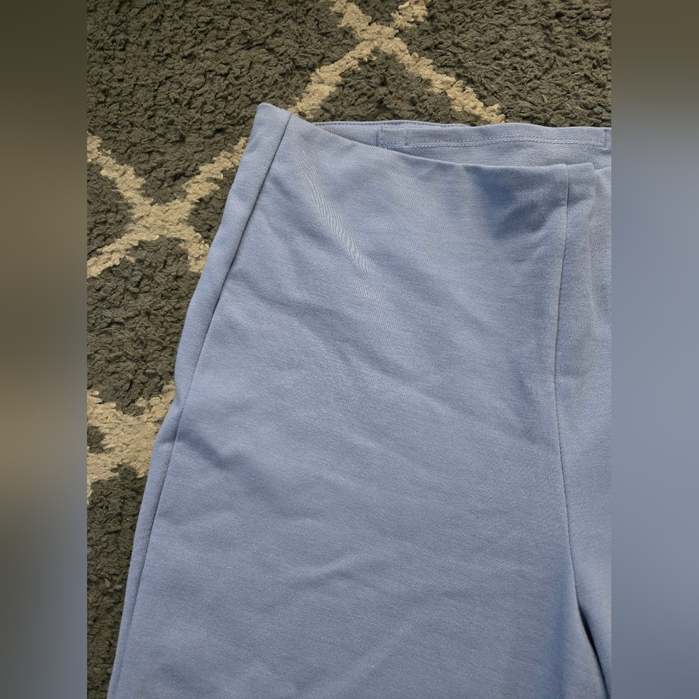 Fabletics 24/7 Kick Flare Pant Ponte High Rise Blue Wedgewood Size Medium - Picture 8 of 14